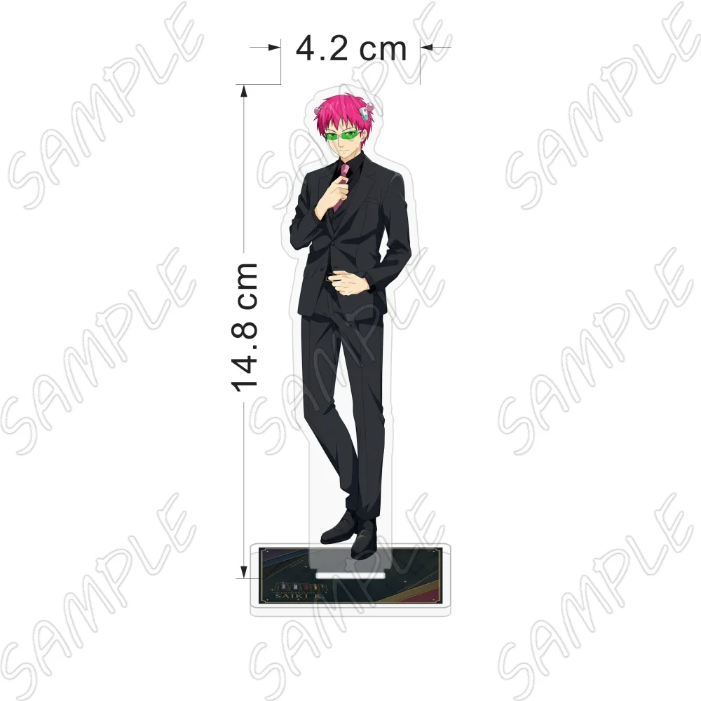 Anime The Disastrous Life of Saiki K. Acrylic Stand Saiki Kusuo Shun Kaidou Figure Model Plate Tabletop Decor Toy Gift Keychain