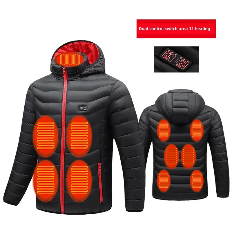 

Dual-control switch11zone heating smart heating coat winter warm cotton-padded coat jacket clothes