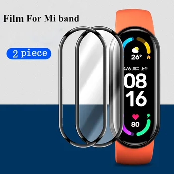 Screen Protector Film For Xiaomi Band 8 Soft HD Full Nano-coated Tempered Glass Correa Mi band 7 6 5 4 3 Smartwatch Accessories