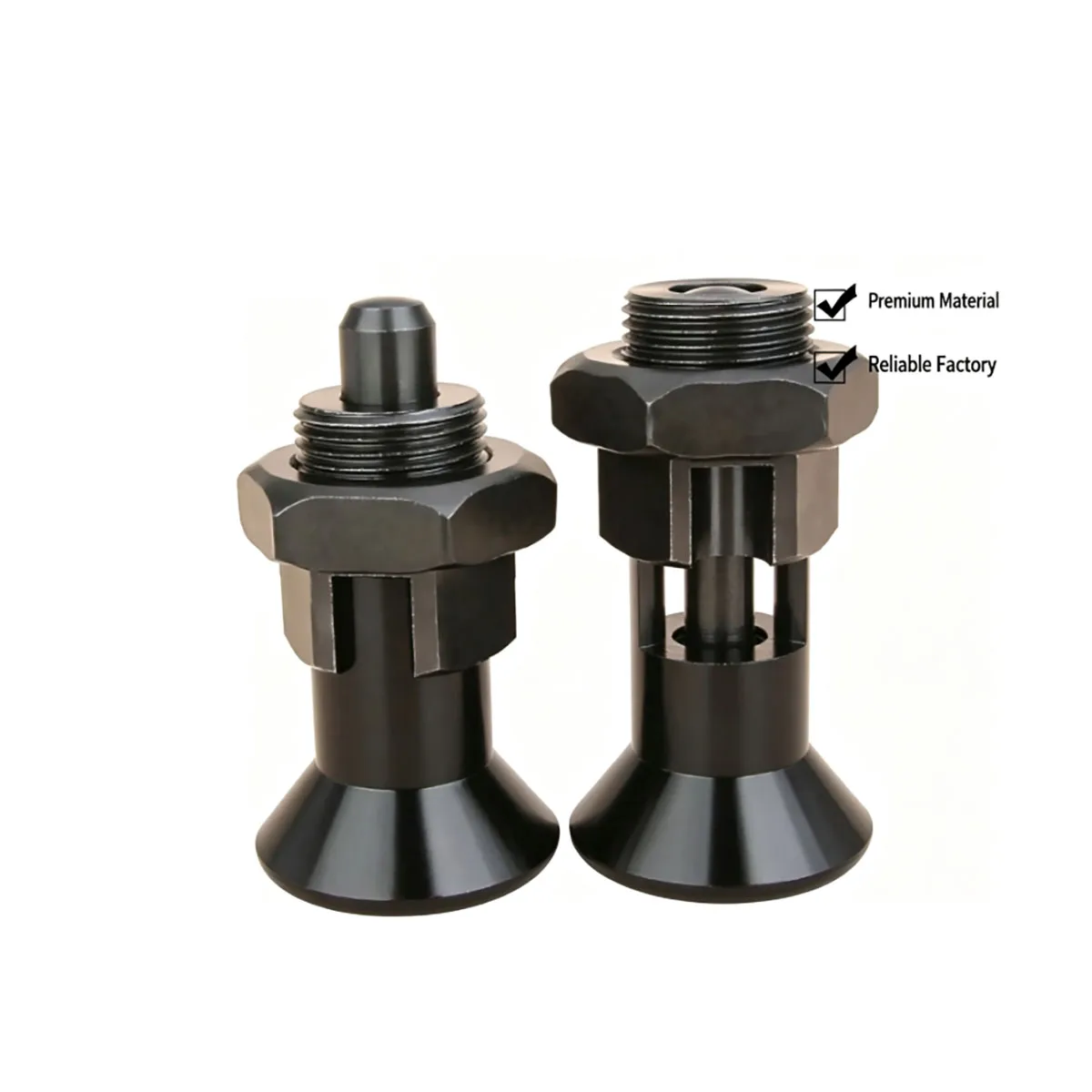 E‑SPXRKD VCN254 Short Thread Indexing Plunger Spring Loaded Locating Pin Knob Plunger for Mechanical Positioning