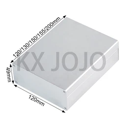 Aluminum Enclosure 120*49*120/130/150/155/200mm Split Box Black/Silver Power Instrumentation Profile Shell Controller