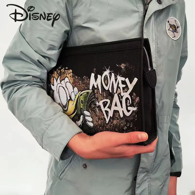 Disney Donald Duck New Men\'s Handbag Luxury Brand Men\'s One Shoulder Crossbody Bag Cartoon Fashion Women\'s Bag Large Capacity