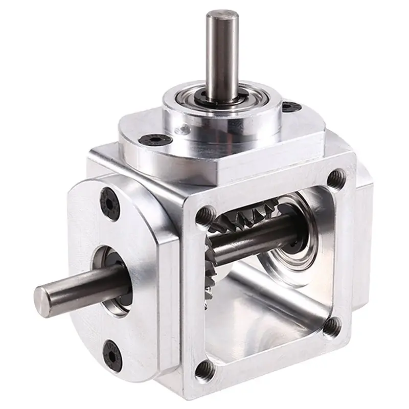 A67P-Gearbox 90 Degree Right Angle Bevel Gear-Box With Mounting Hole 1:1 Shaft 1 Module 20 Teeth Bevel Gear