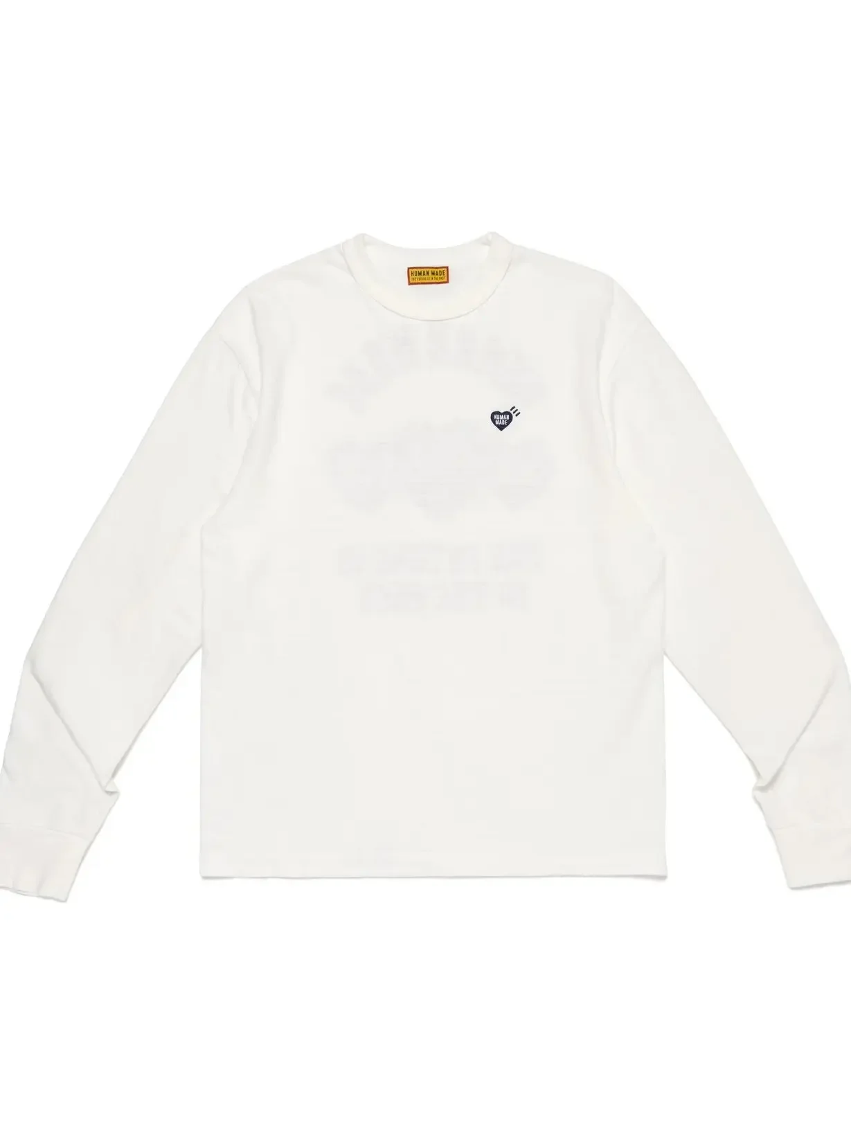 HUMAN MADE Heart Badge L/S T Shirt FW26 Fall Winter Unisex Boxy Fit 100% Cotton Japanese