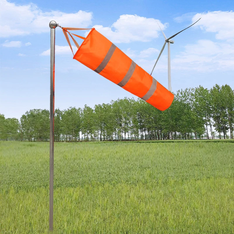 Reflective Windsock Outdoor Scratchproof Windproof Fluorescent Reflective Windsock Weathervane Wind Vane 60/80/100/150CM