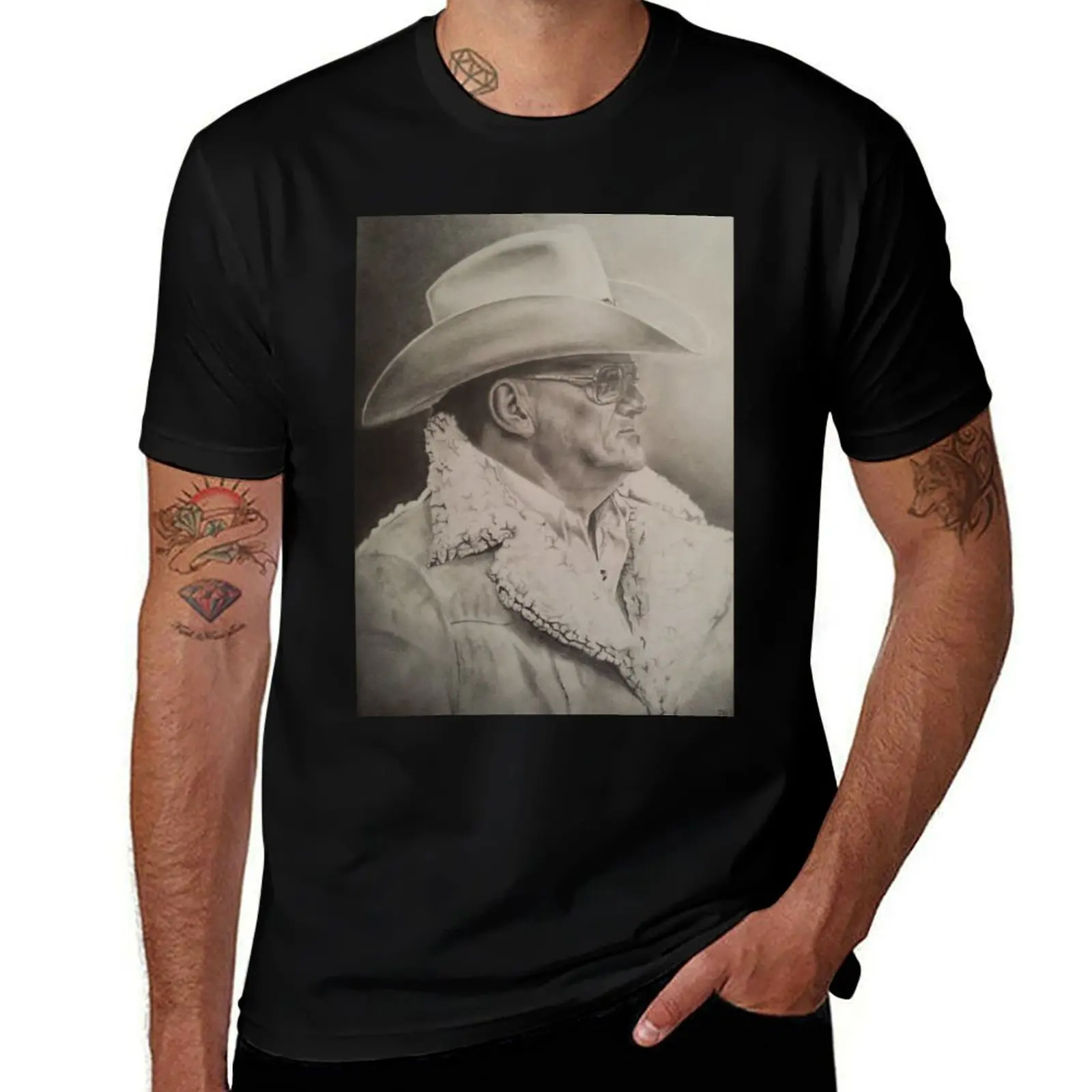 

Bum Phillips Portrait T-Shirt man t shirt summer graphic t shirts for man