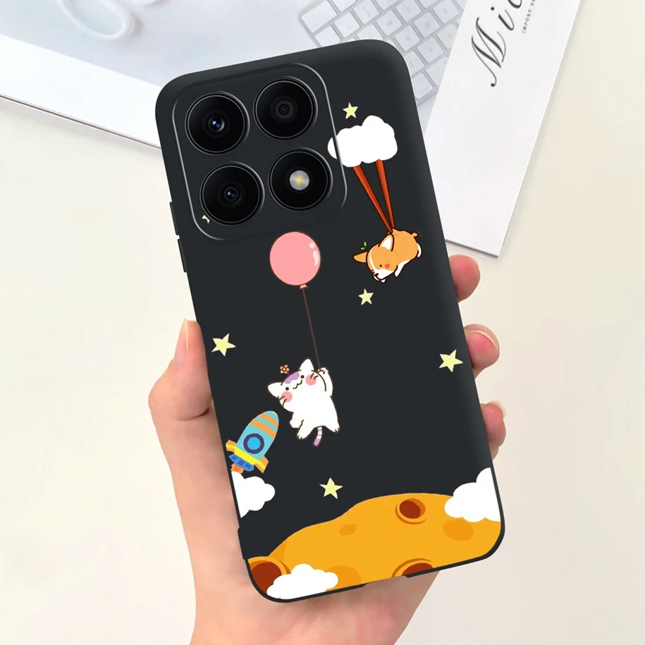 For Honor X8a Case CRT-LX1 CRT-LX2 CRT-LX3 Shockproof Silicone Cover Soft TPU Back Funda For HonorX8a 2023 Flower Protect Bumper