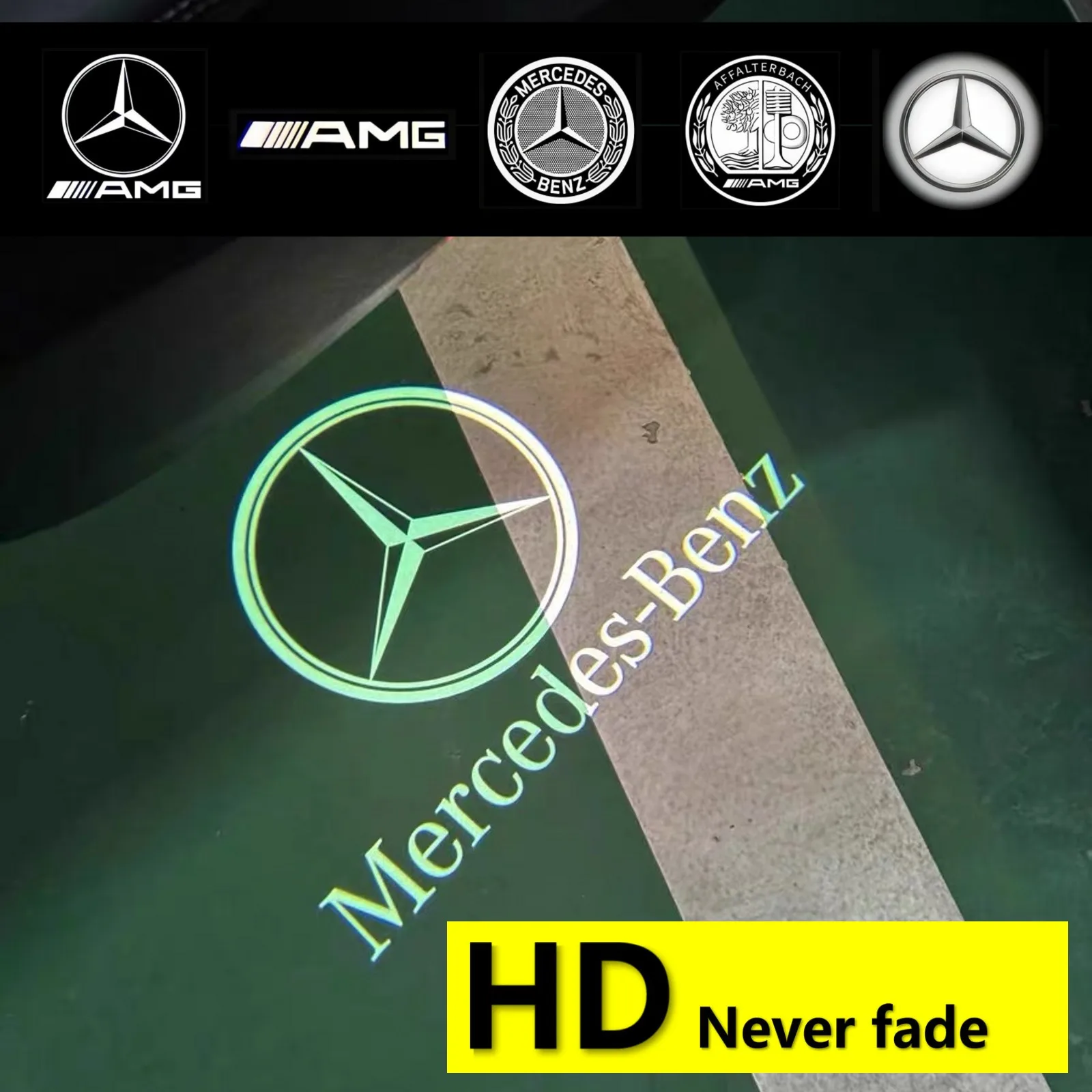 HD светодиодный автомобильный дверной проектор для Mercedes Benz E GLC C A GLB E GLA GLE GLB Class W213 X253 X247 X166 X156 W166 W177 W205 W212