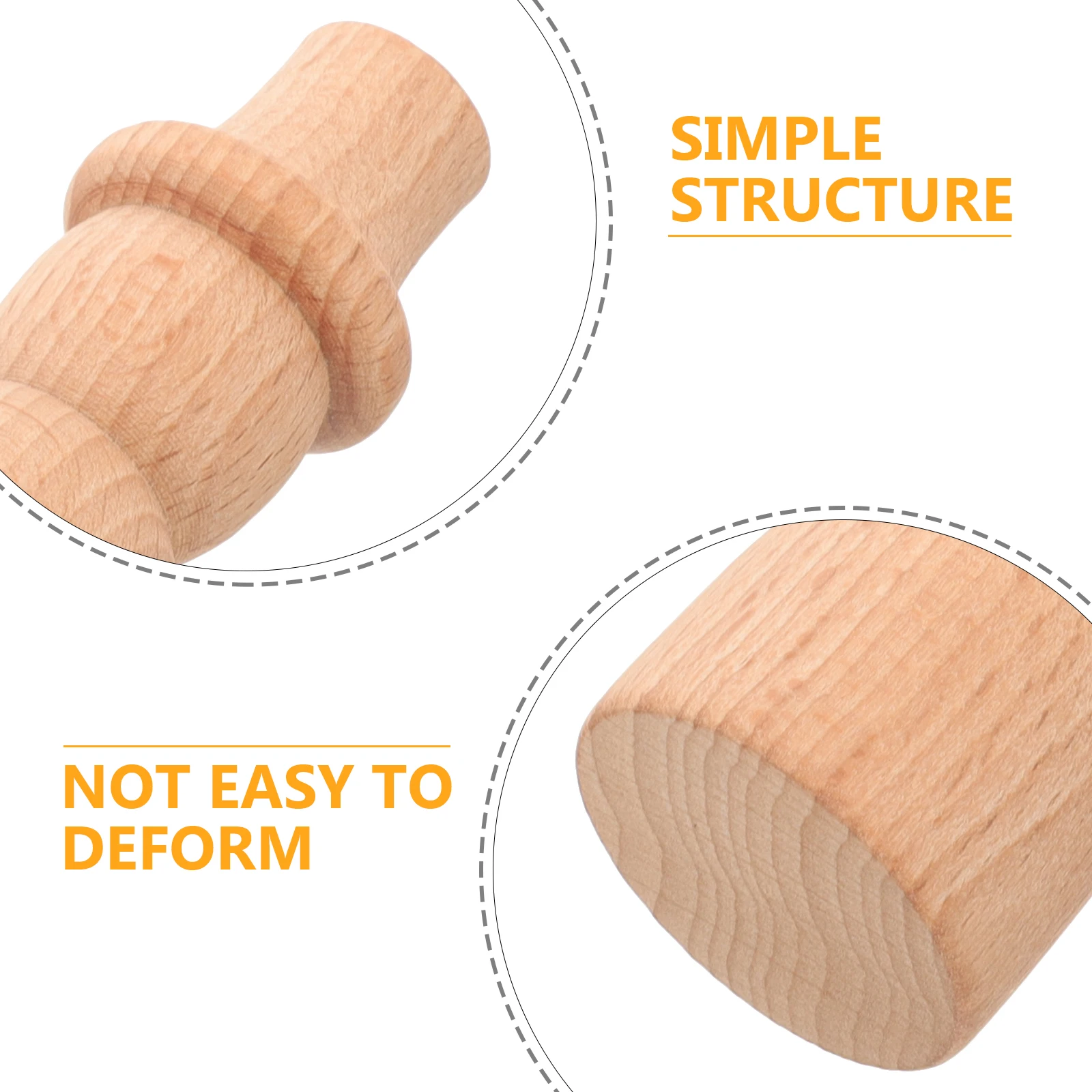 

4pcs Wooden Peg Unfinished Diy Blank Craft Kids Art Supplies Painting Decor Graffiti Puppets For Handmade Project Ornament