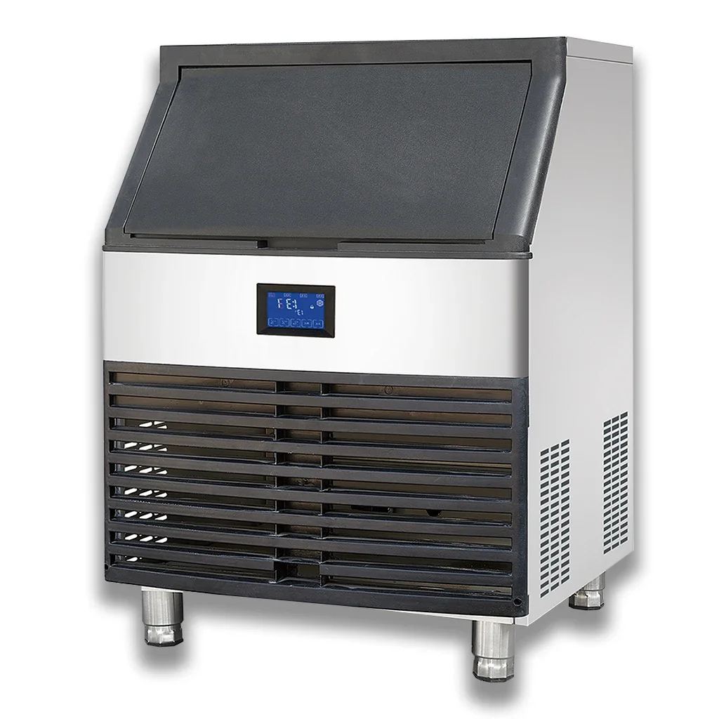 

Commercial Economic 128kg Daily Output Ice Maker for Home Milk /Coffee Shops Produces Ice Cubes Compressor Core Component