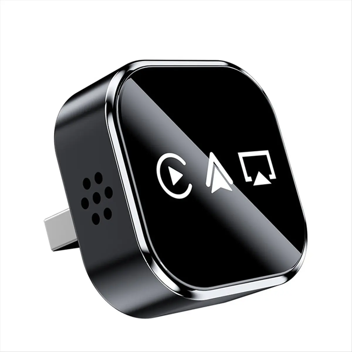 & L72A  3in1 Wireless Carplay Adapter AirPlay Carplay Android Auto USB Dongle Plug and Play Wired Carplay to Wireless Black