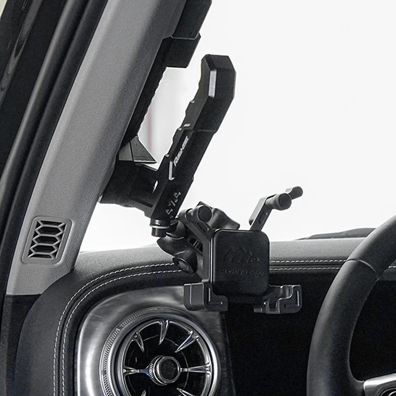 For Great Wall WEY GWM Tank 300 2020-2025 Aluminum Front Seat Pillar A Modular Off Road Multi-Functional Handles Phone Holder