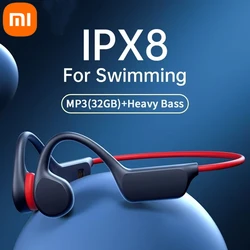 XIAOMI Bone Conduction Earphones Bluetooth Wireless IPX8 Waterproof MP3 Player Headphone With Mic Headset Swimming Earbud