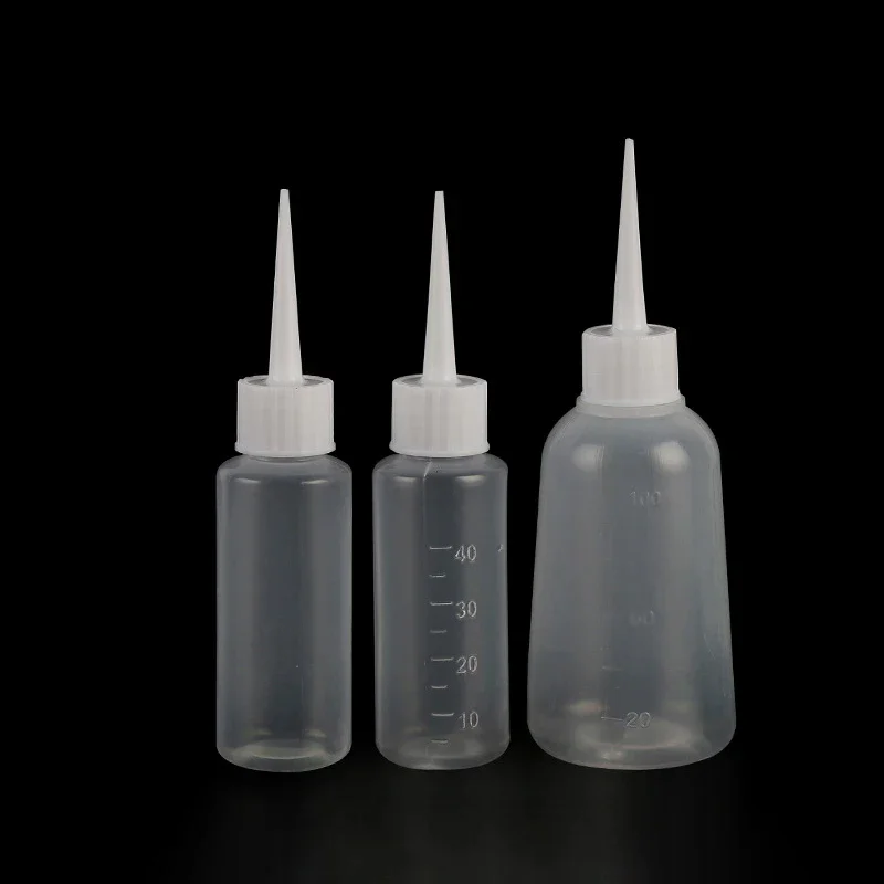 40/100ml Plastic Clear Tip Applicator Bottle Squeeze Bottle Suitable For Crafts Art Glue Multi Purpose Refillable Empty