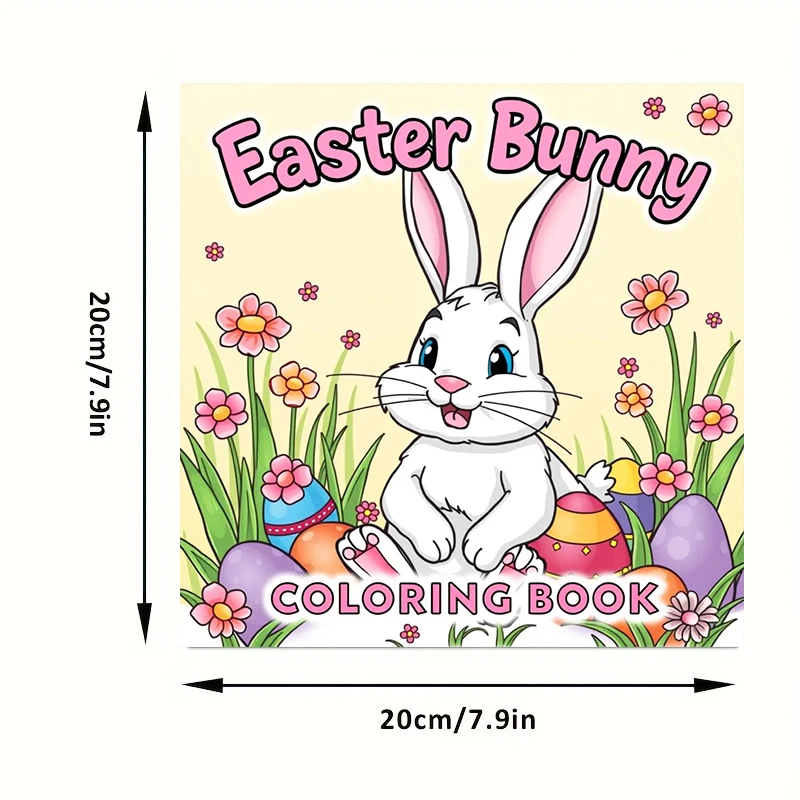 28 Pages Original Easter Bunny Coloring Book for Adult | Colouring Book, Drawing Supplies for Christmas, Thanksgiving, Halloween