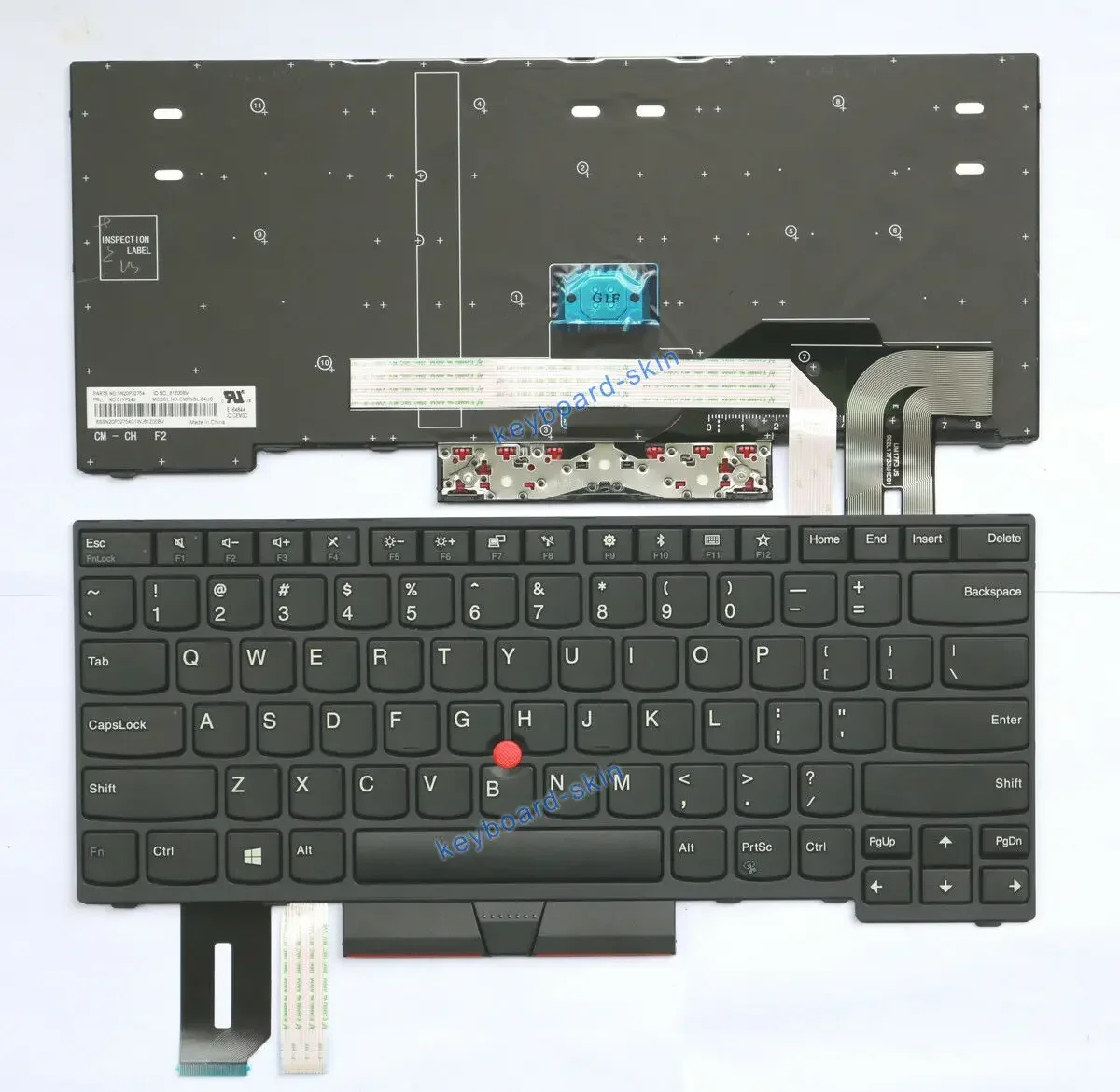 New No-backlit US keyboard for IBM Thinkpad E480 E485 E490 E495 L380,L380 yoga,L390,L390 Yoga,L480,L490 series laptop