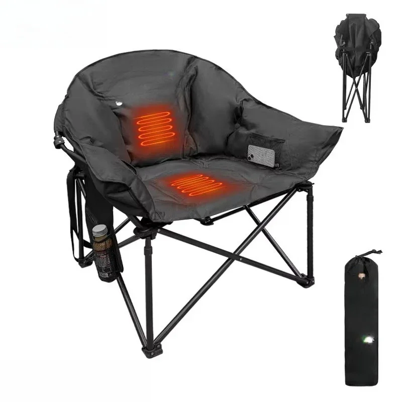 

Lightweight outdoor high quality extra large thermal camping chair Camping winter and heated moon chair for adults