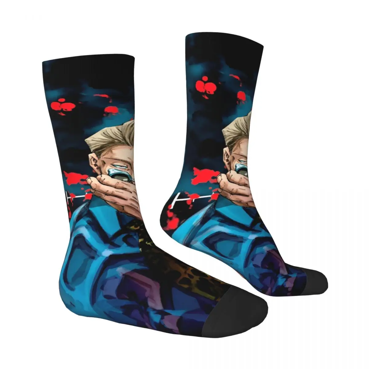 Kento Nanami-Calcetines antideslizantes para hombre, medias casuales de anime, calcetines de monopatín de diseño suave medio, otoño