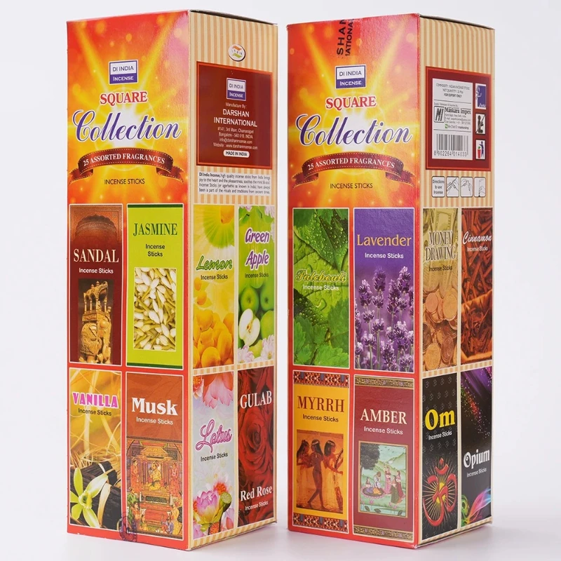 10/25 Small Tubes/lot Tibetan Lavender Sage Incense Sticks Sandalwood COCO Indian Bamboo Stick Home Indoor Meditation Fragrance
