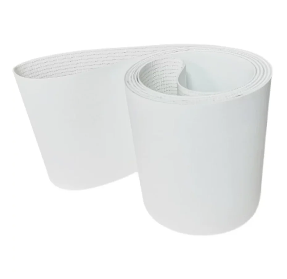 Customized-Food grade Whitr PU Conveyor belt Flat industial belt