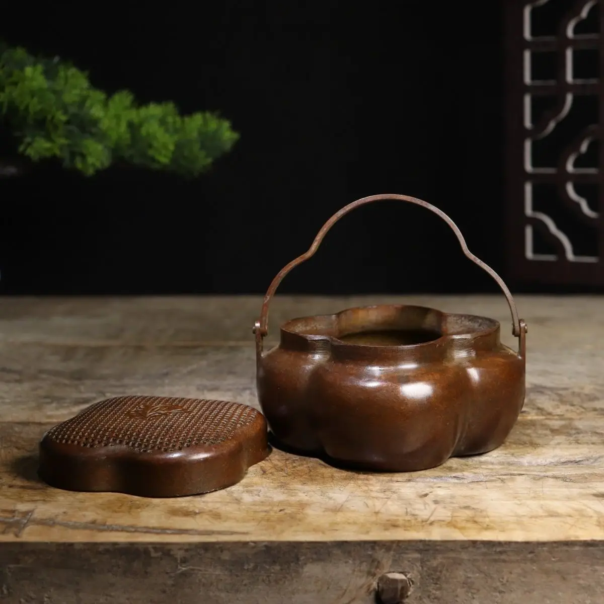 Orchid flower Incense Burner Statue for Tea Home Decor Ornaments