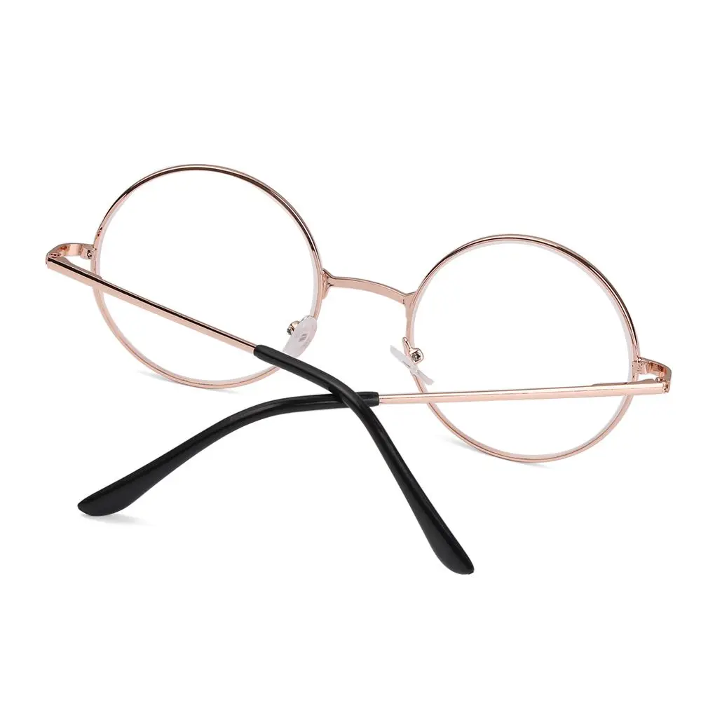 Vintage Round Nerd Myopia Glasses for Women Men Classic Metal Frame Short Sighted Glasses Vision Care -1.00~-4.0 Diopter Eyewear