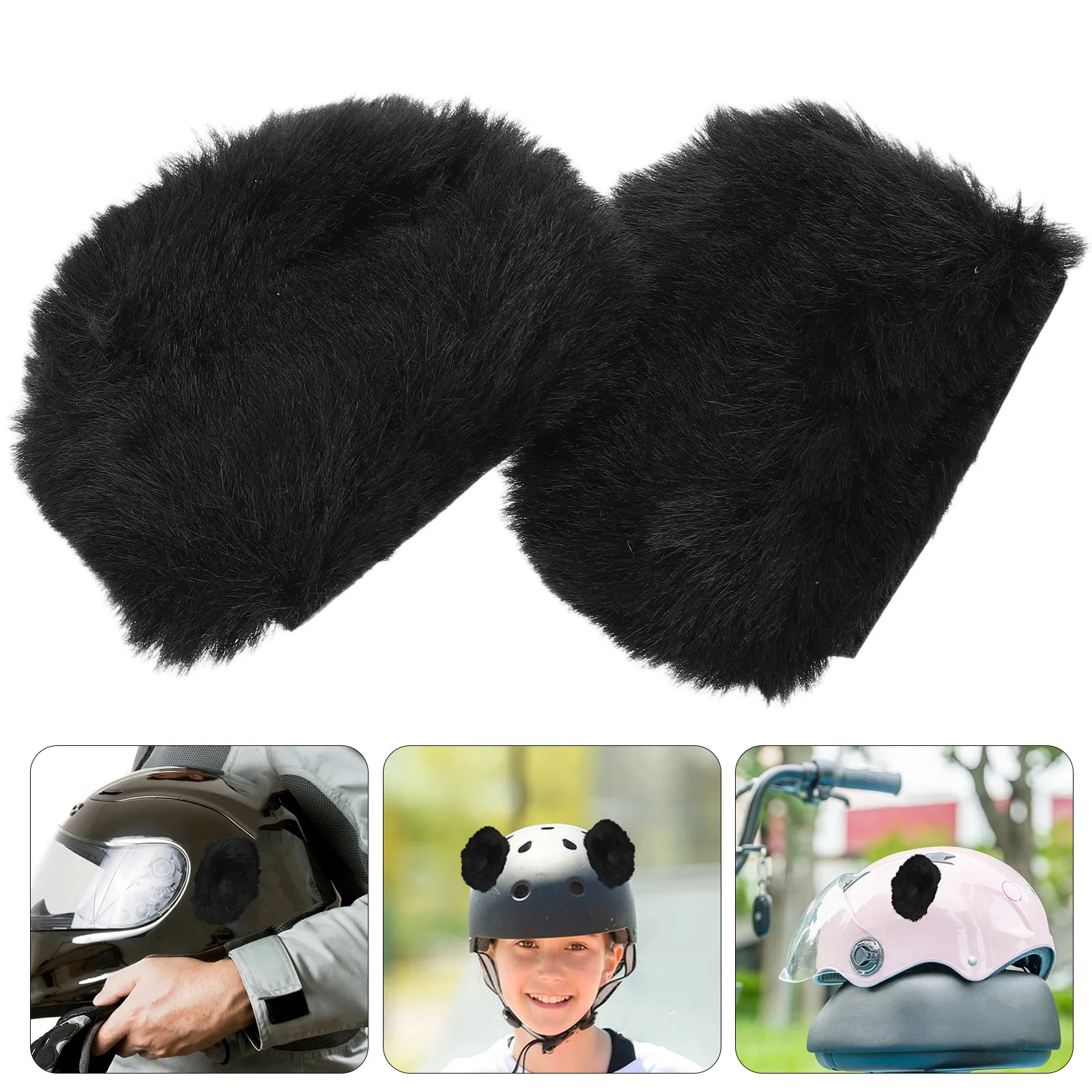 

1 пара милых съемных ушек медведя для декора, аксессуар для мотоцикла, скутера, электросамоката, маленькие накладки в виде ушей медведя