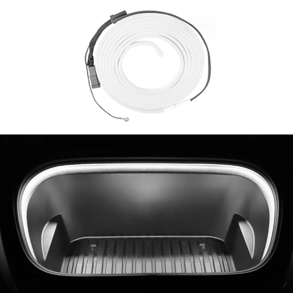 

New Front Trunk Frunk LED Light Strip For Tesla Model Y/3 2021 2022 2023 Car Ambient Atmosphere Lighting Bar