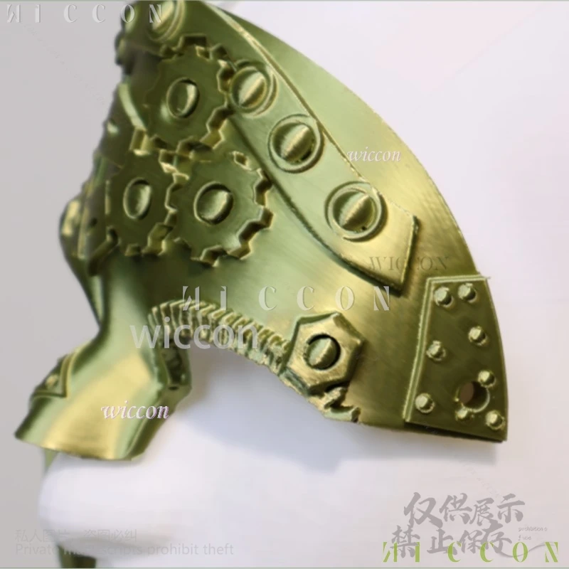 アニメ Cos メカニカルギア 3D ポリ乳酸小道具マスクアニメホラーコスプレ衣装スチームパンクパンク仮装スーツハーフフェイス