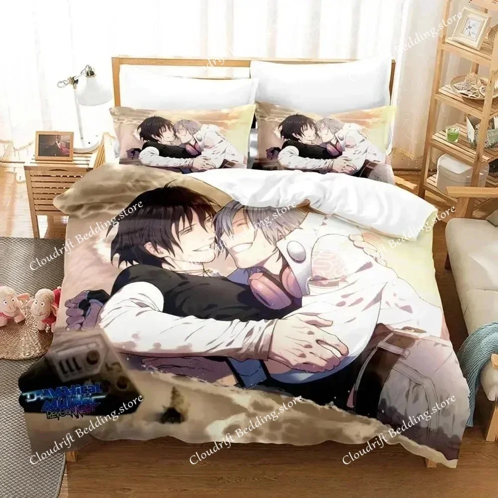 Home Living Luxury DRAMAtical Murder Bedding Set Cartoon Anime three-piece set Adult Kid Bedroom Duvet cover Sets 3D Print Anime
