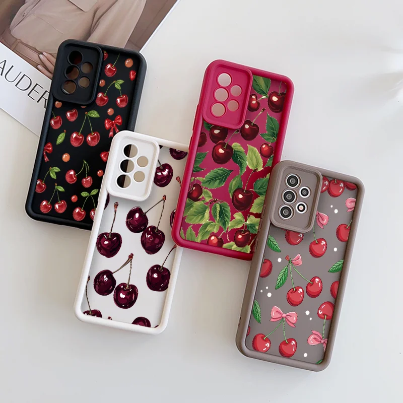 Funda Divertida con Diseño de Flores, Lazo y Cerezas para Xiaomi 17 PRO MAX 15T Pro 15 Ultra 14 T 13 12 T 11 Lite 5G, Funda Suave
