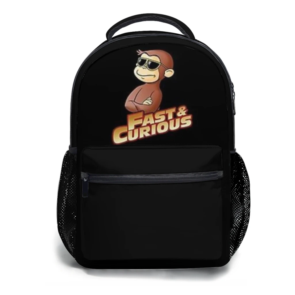 

Curious George T-ShirtFAST AND CURIOUS V2 Versatile Backpack Large Capacity Waterproof Backpack Washable Computer Bag Unisex