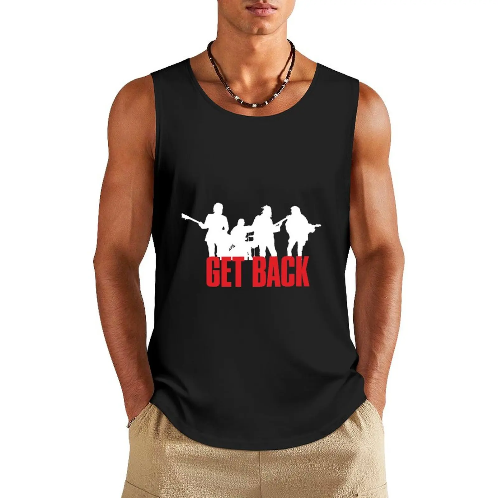 Get Back - Series Logo Tank Top summer clothes men 2024 Gym wear sleeveless vest men t shirt