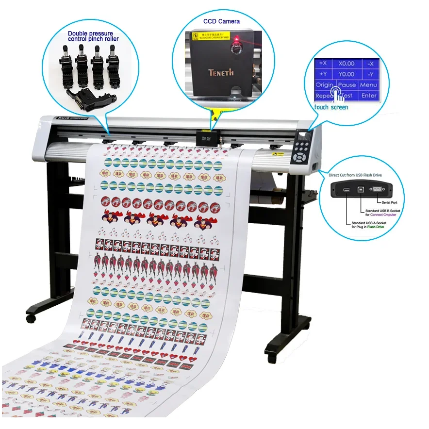 2024 hot sale cameo 4 silhouette cutting plotter automatic CCD camera contour cutting machine with factory prices