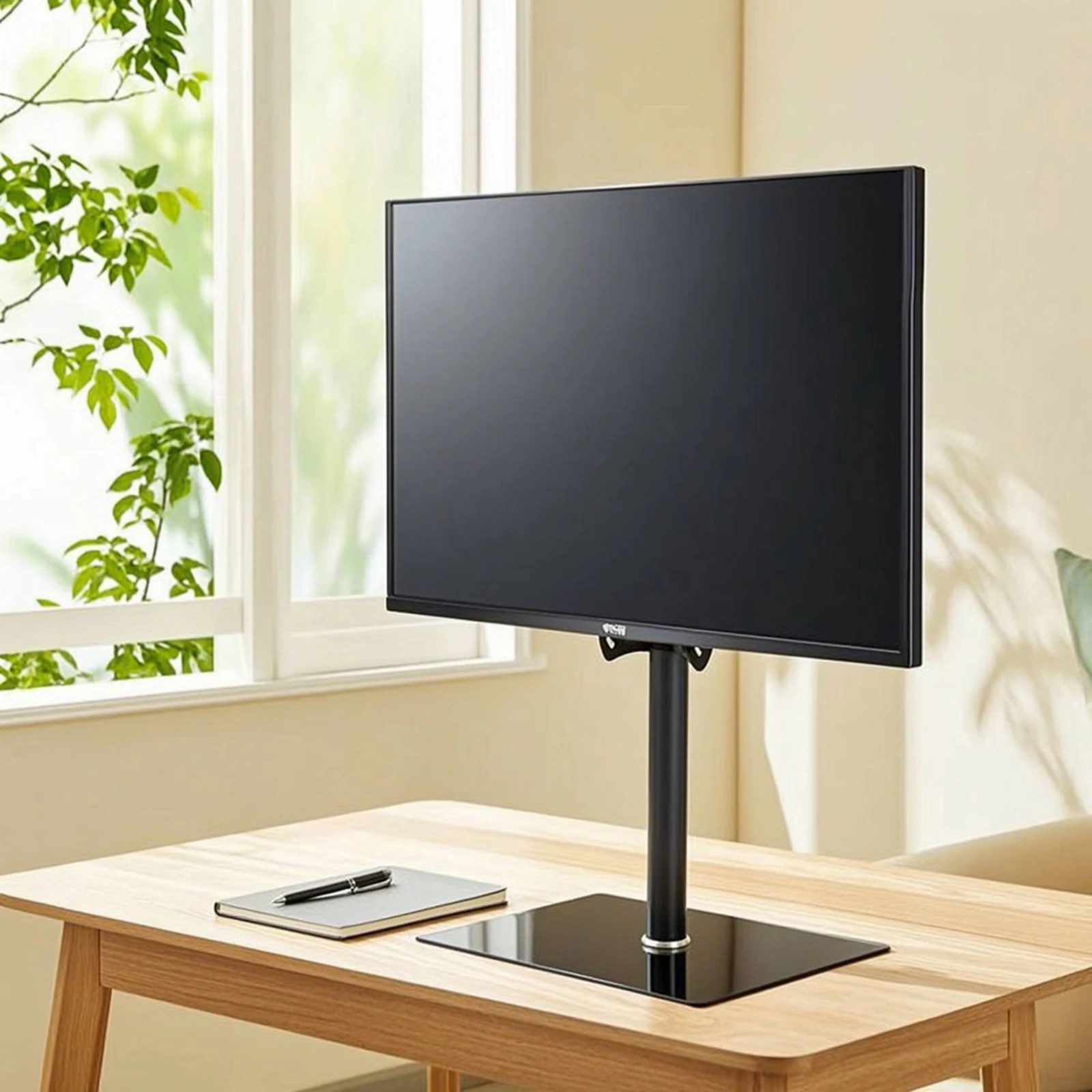 Desktop Monitor Stand Height Adjustable Monitor Stand with VESA Plate Extendable Rotatable for Home Office, Study Desk