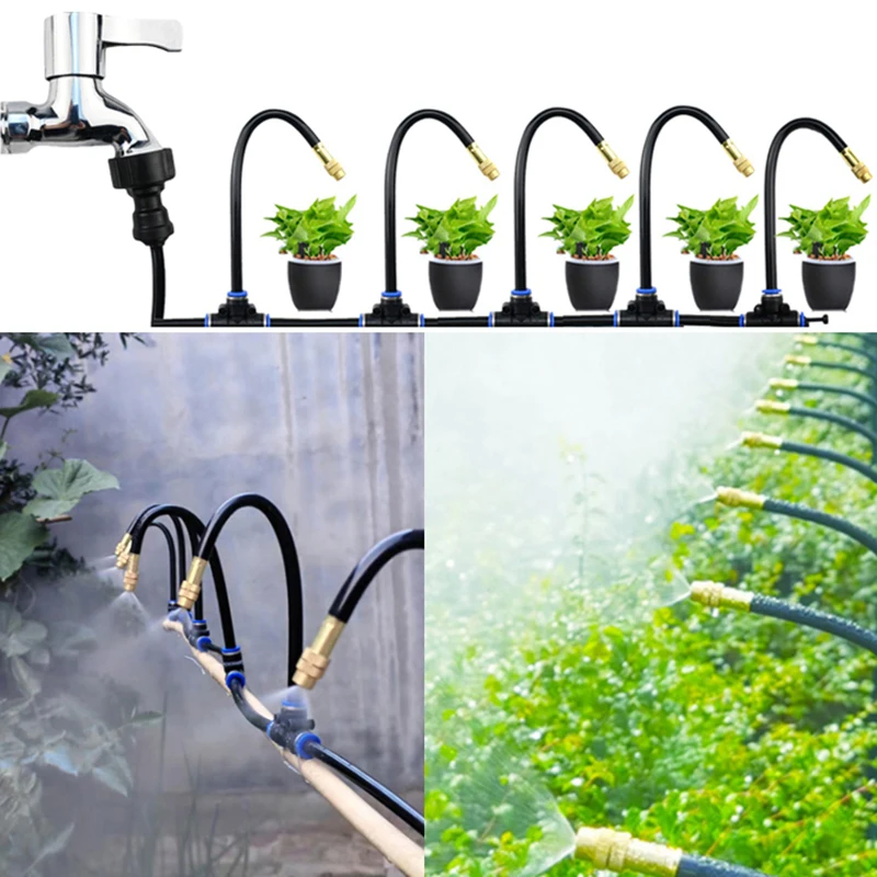 

6-20m Garden Drip Irrigation Spray Suit Automatical Micro Drip Irrigation Watering Kit 3/4 Inch Internal Threaded Interface