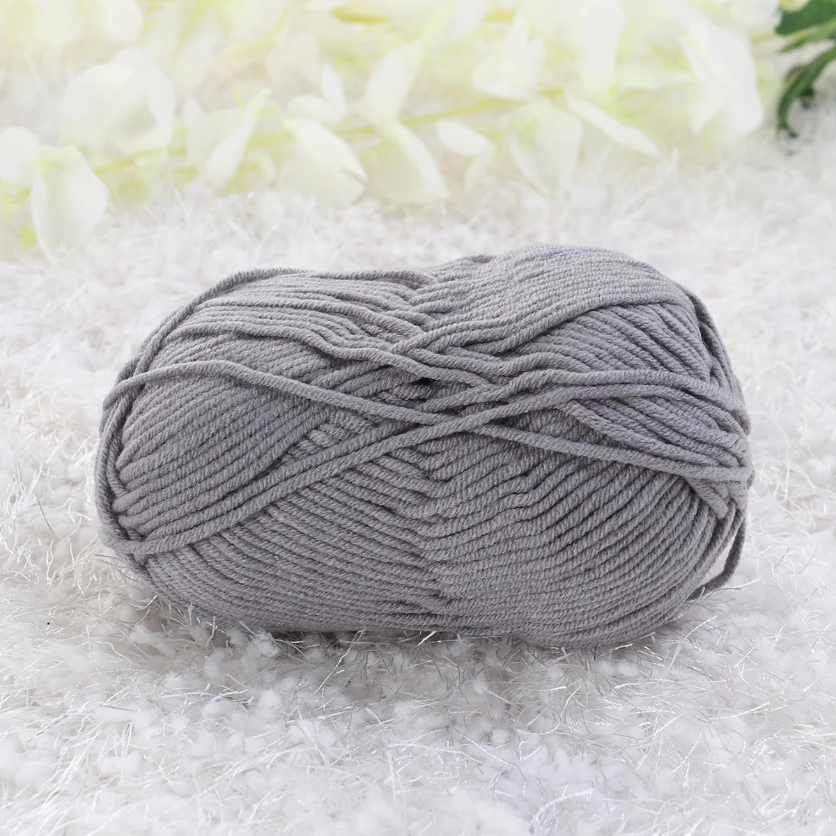 

50G Milk Cotton Yarn for Crochet Knitting Accessories Warm Soft Cotton Wool Yarn for Shawls Gloves Christmas Gift Idea