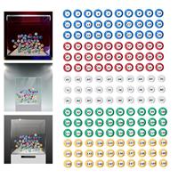 150 Bingo Balls Raffle Numbers 1-150 for Group Activities and Game Nights