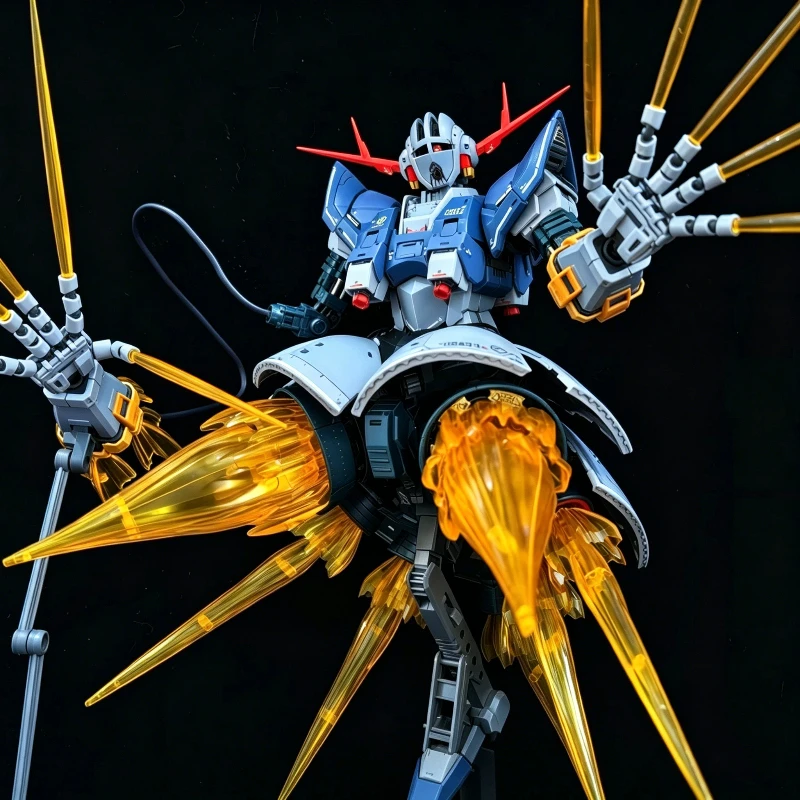 RG 1/144 MSN-02 Zeong Deluxe Ver With Last Shooting Effect Set Gunpla Assembly Model Kit Action Figure Mobile Suit Doll Toy Gift