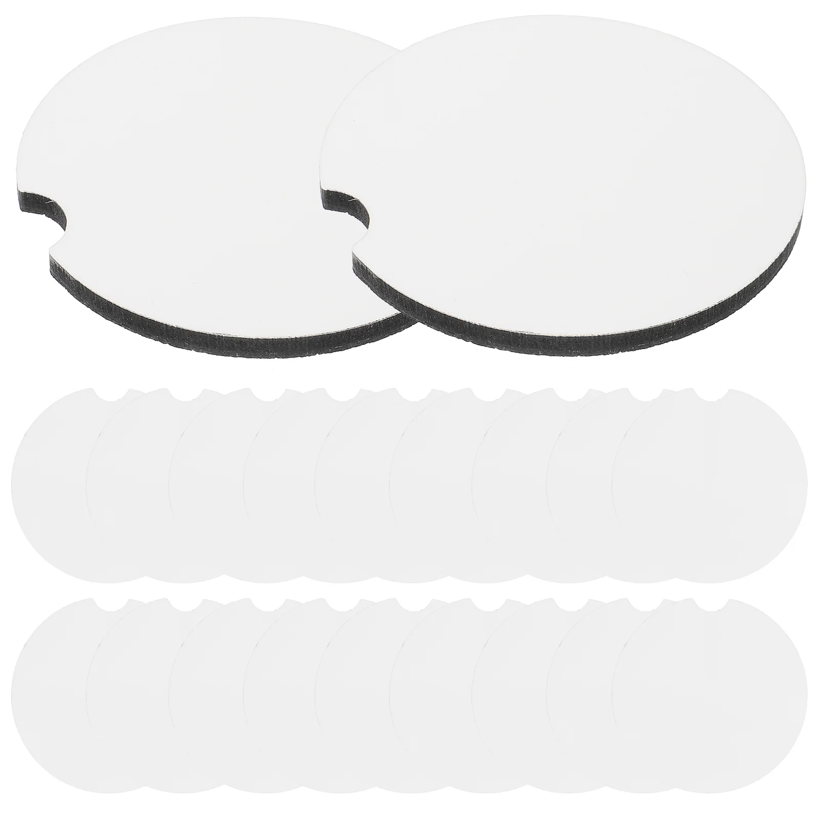 

20pcs Blank Cup Coasters Sublimation Heat Transfer Printable Diy Wood Drink Protectors Anti-Slip Lightweight Smooth Durable Art