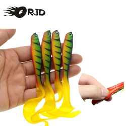 ORJD Soft Fishing Lure 12.5cm 6.5g Plastic Artificial Silicone Bait Worm Grub Saltwater Wobbler Track Accessory Fishing Swimbait