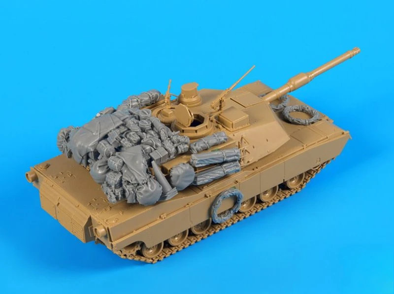 1/48 スケール ダイキャスト樹脂モデル組み立てキット M1A2 エイブラムス アクセサリーセット (戦車なし) 未組立・未塗装
