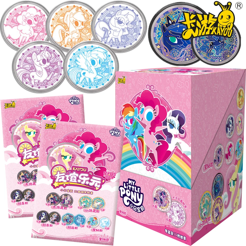 

Kayou Original My Little Pony Decoration Brooch Twilight Sparkle Exquisite Double-sided Round Badge Accessories Gifts For Kids