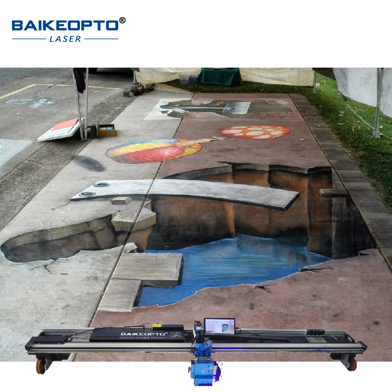 BK-WP32 Wholesale Custom Height Floor Printer UV Inkjet Vertical Wall Printer Machine Ground and Floor Printer