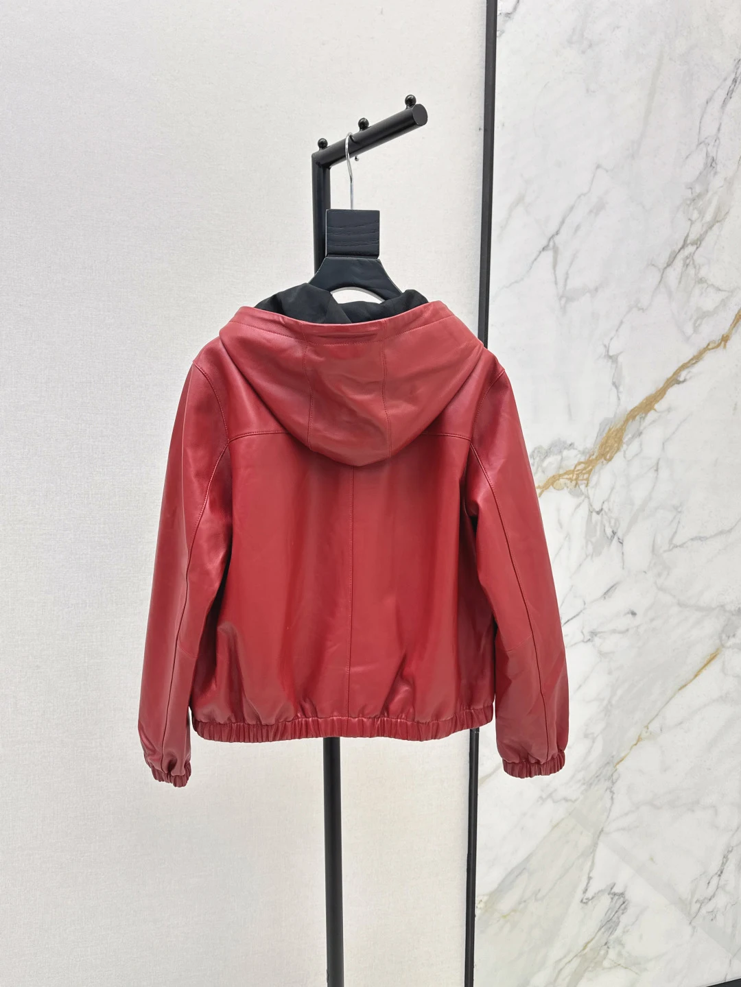 Genuine Leather Hooded Jacket - Slim-Fit Silhouette, Ultra Soft & Stylish