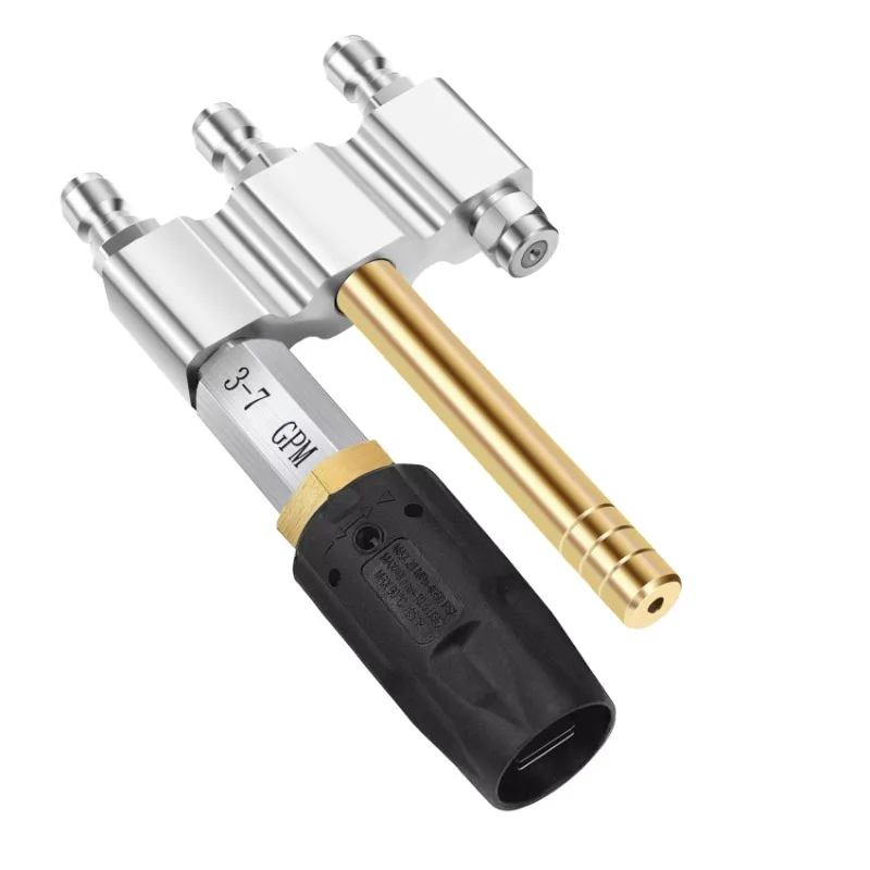 3 في 1 فوهة غسيل ناعمة قابلة للتعديل M5 فوهة تويست طرف مطلق النار 1/4 موصل للاستخدام مع غسالة الضغط 3-7 GPM