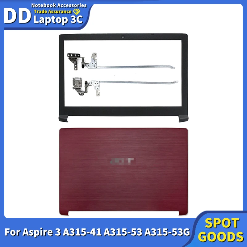 

New For Acer Aspire 5 A515-51 A515-51G A315-51 A315-53 A615-51 N17C4 Laptop LCD Back Cover/front bezel/Hinges Laptop Shell Red