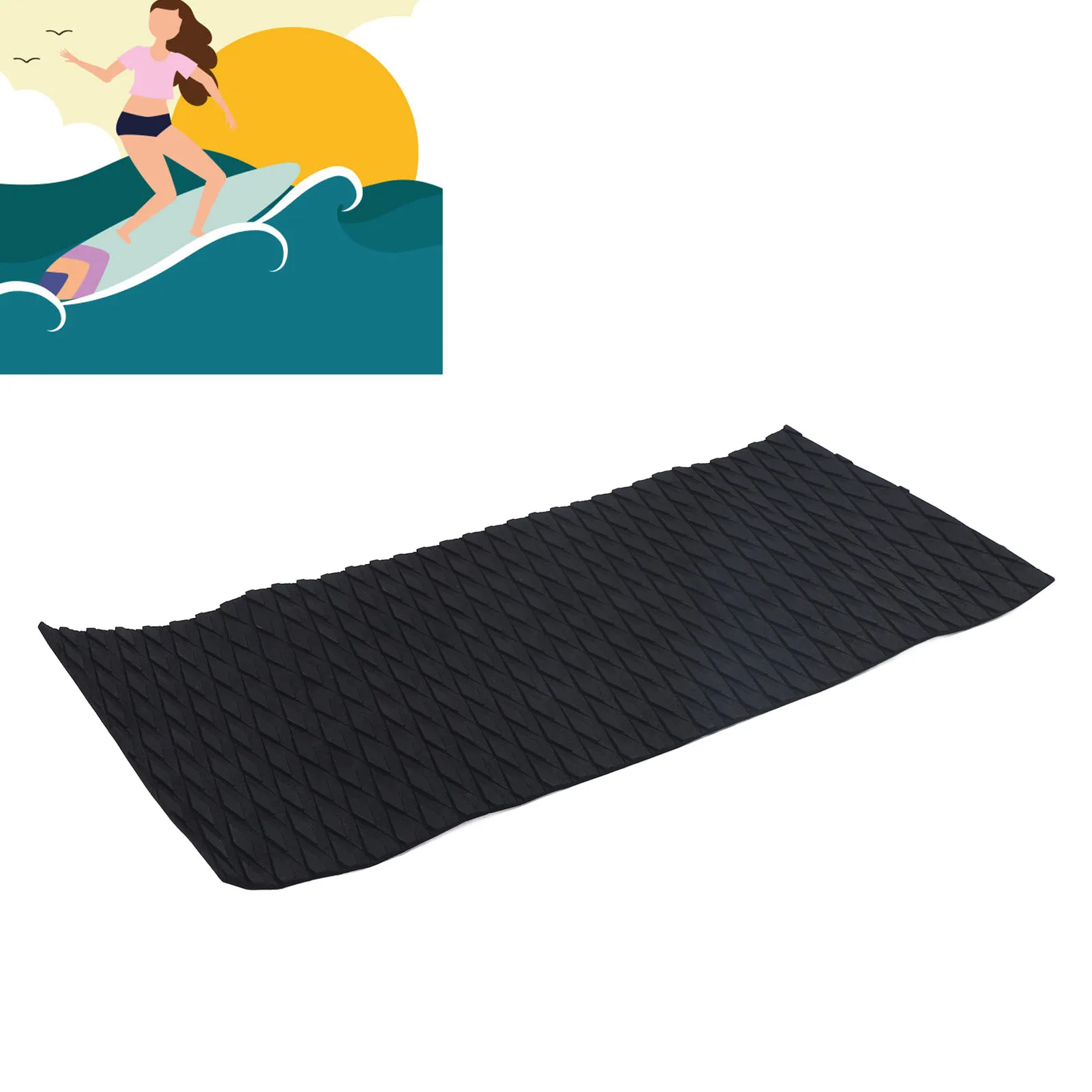 Surfing Board Grip Pad Anti Slip DIY Trimmable EVA Foam Wave Riding Board Traction Pad For Surfboard