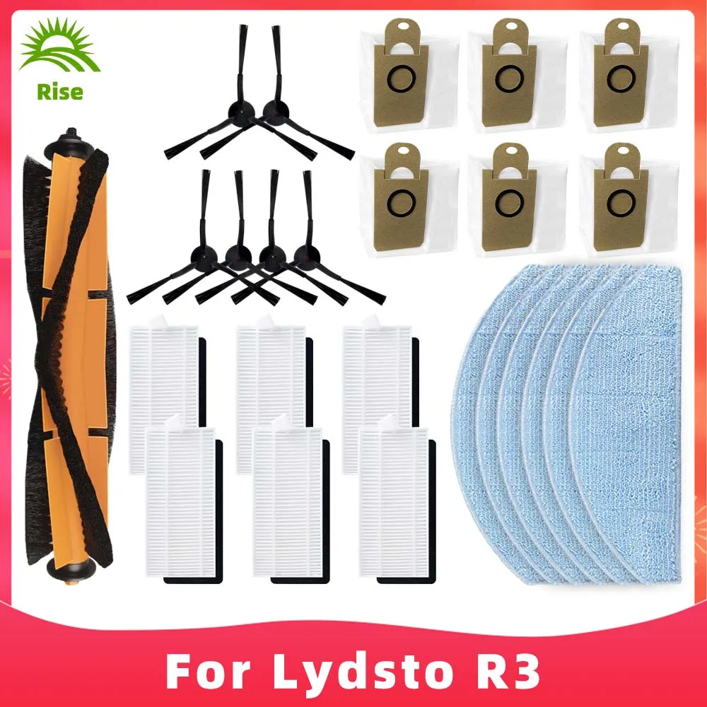 

Compatible For ( Lydsto R3 ) Roller Main Side Brush Hepa Filter Mop Cloths Robot Vacuum Cleaner Spare Part Accessory