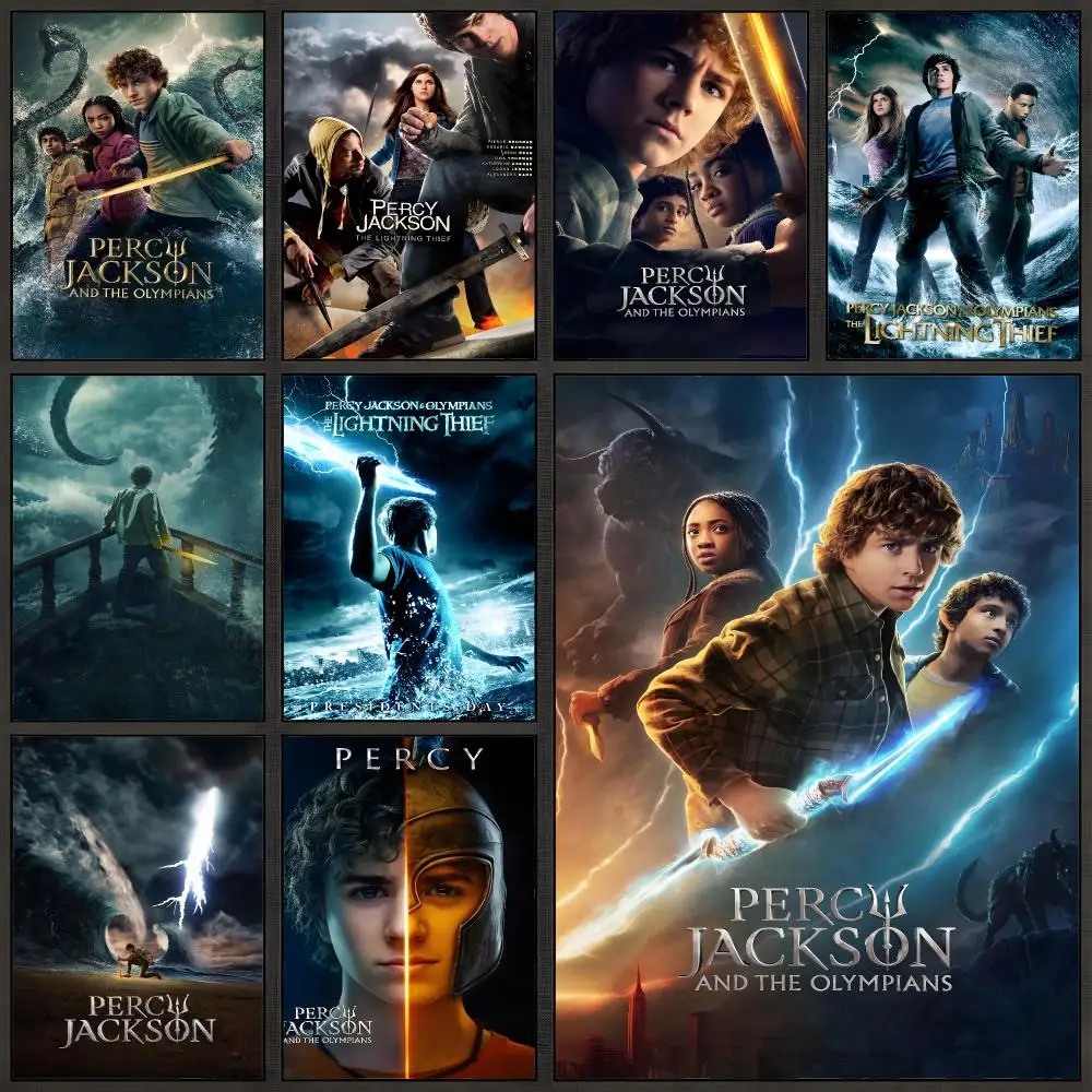 Novel Percy Jackson Greek Mythology Poster Peel And Stick Wall Art PP Waterproof HD Bedroom Living Room Home Decor Gift